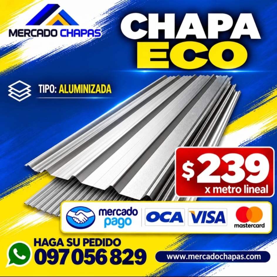 Chapa ECO Trapezoidal o Acanalada