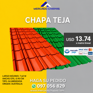 Chapa Teja Color Calibre 26