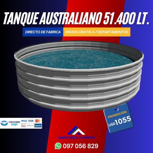 Tanque australiano 51400 litros