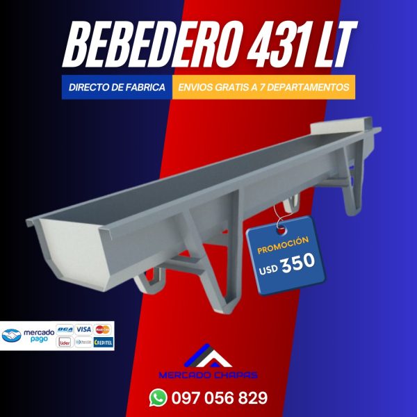 Bebedero  431 litros y 575 litros