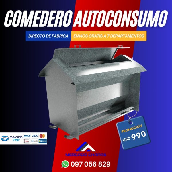 Comedero autoconsumo para 1000 kilos